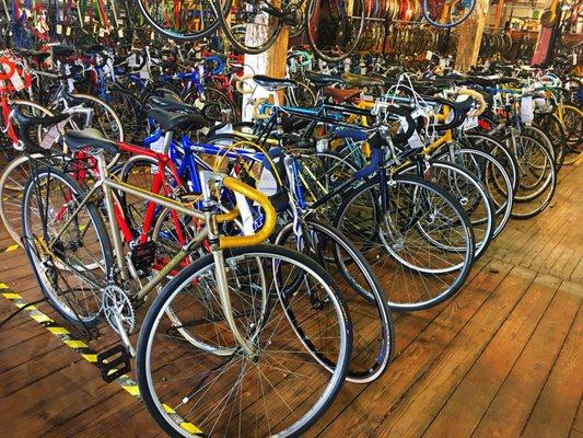 Bikes of all types ranging from $75 - $1k+ range.