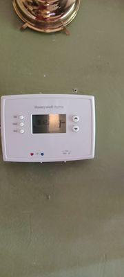 This is 'old' thermostat they charged her to try twice to steal.