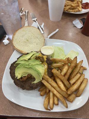 avocado bacon cheese burger