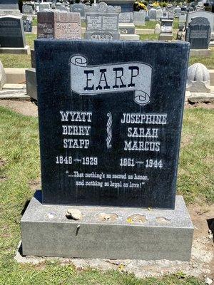 05.30.22 Since Wyatt Earp was buried more than eighty-five years ago his gravestone has been stolen and replaced at least twice