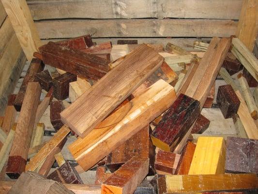 Exotic Wood Grab Box $2.49 per pound