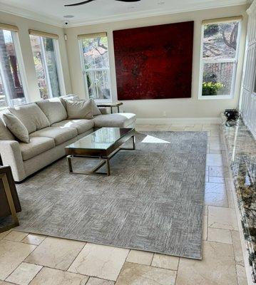 We do area rugs to fit any size you need!