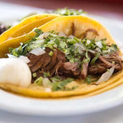 One of the most popular tacos: Carne Asada (Steak)