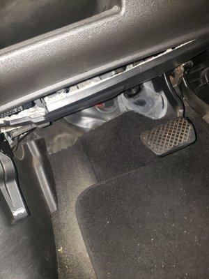 Dash under driver side (hard to explain)