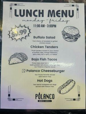 Lunch Menu