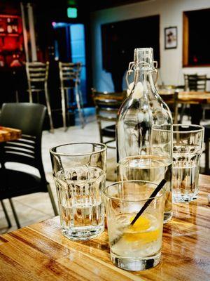 Always appreciate a bottle of water at the table