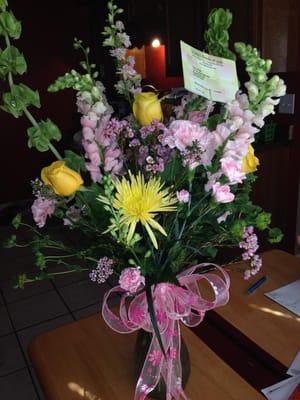 This is the FIRST ARRANGEMENT that was received.