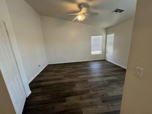 Master bedroom floor