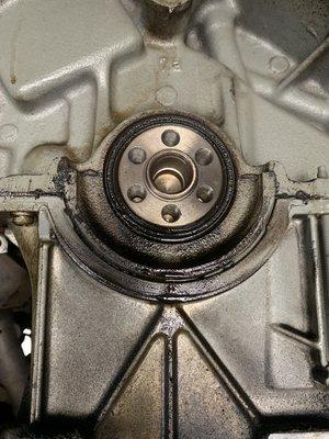 Rear main crank seal leak