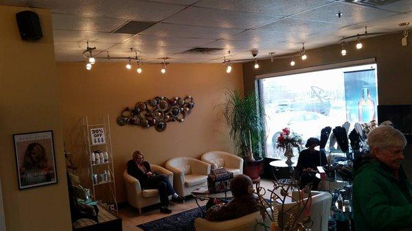 The Fringe Salon Reception/lobby area