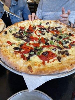 Mediterranean pizza