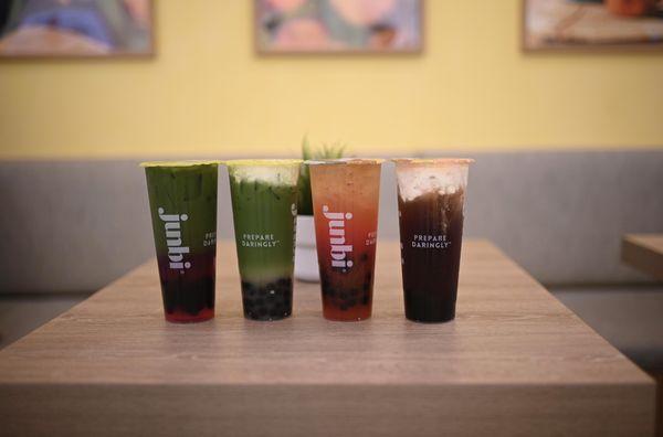 Cold Yuzu Dragonfruit Matcha** Cold Madagascar Vanilla Latte** Strawberry Chrysanthemum Tea Milk Tea