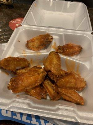 Hot wings to go