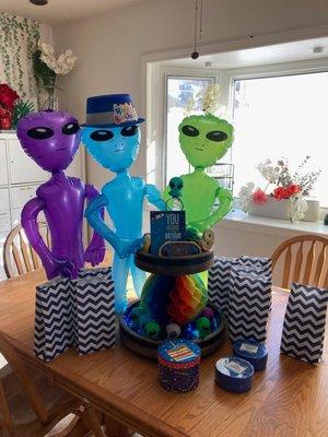 Thanks Dollar Tree for Alien Theme Party my kids will have! You got affordable party favors etc.