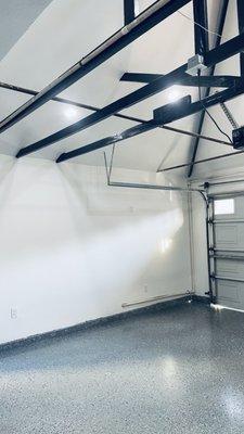 Drywall and epoxy garage