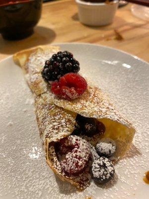 Crepe dessert was easy!