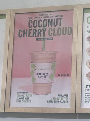 Coconut Cherry Cloud Smoothie