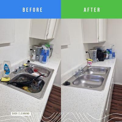 Deep kitchen cleaning - before and after. Professional home and kitchen cleaning services by DaDi Cleaning. Book today!