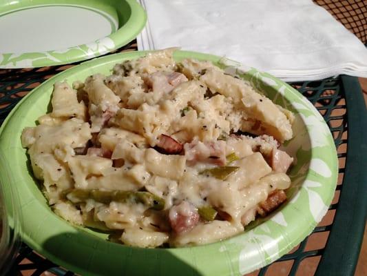 Asparagus, Ham & Cheese Pasta Casserole, delicious!