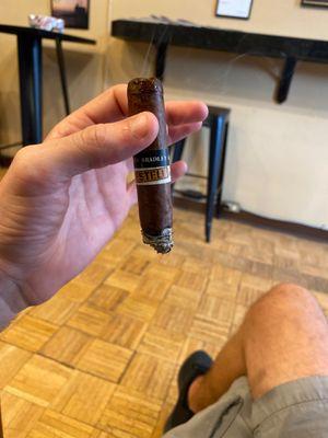 Alec Bradley Black Market cigar.