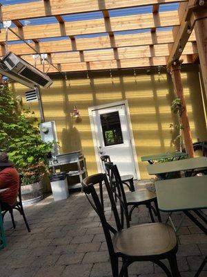 Glorious covered patio for beautiful mornings like this!