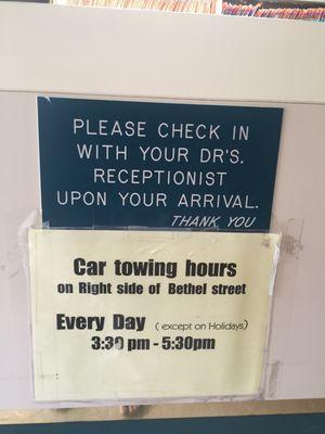 towing hours..