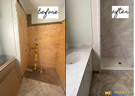 Bathroom Remodel - Before & After