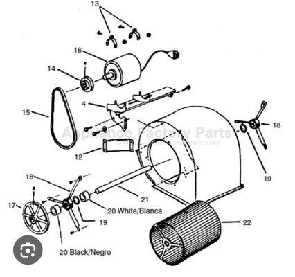 Cooler blower assembly