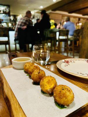 Goat Cheese Fritters, excellent and airy