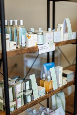 farmhouse fresh products for our day spa, available in retail and backbar for your services