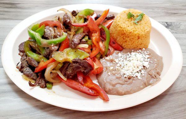 Steak fajitas