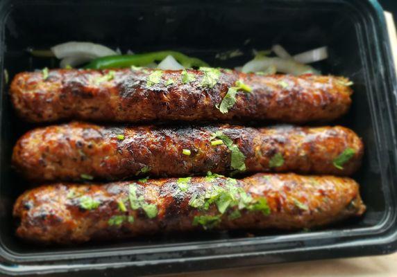 The Seekh Kabab entree is Kababs and a cheap small salad only