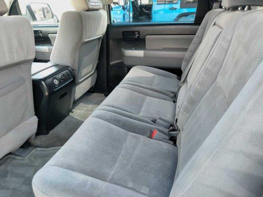 These back seats help raise two kids, and they are spotless now!