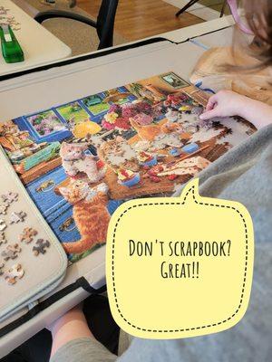 Who says you have to scrapbook? Crochet, quilt, color, do puzzles.... It's your weekend to enjoy!