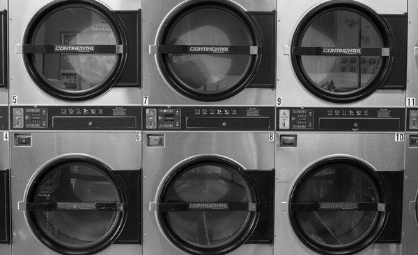 Large dryers at The Laundry Room Milwaukee