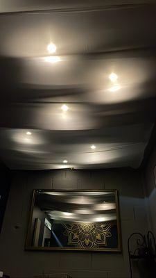 Dim ceiling lights