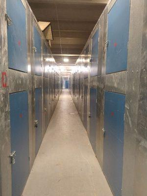 One of our storage locker rows with Smaller units