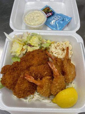 Seafood combo plate