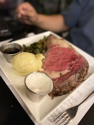 Rare prime rib!