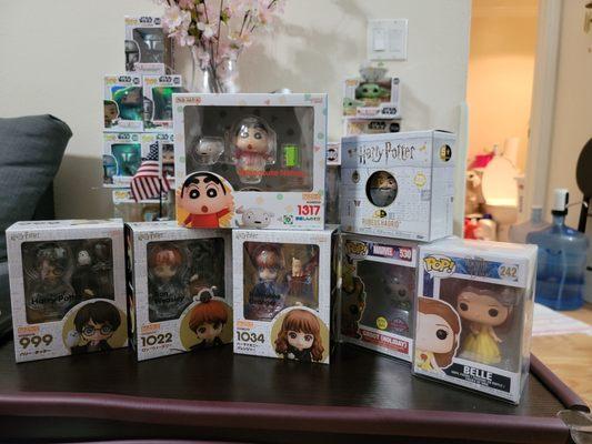 My order funko pops and nendoroids