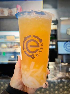 Passion Green Tea with Lychee Jelly