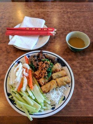 Grilled beef vermicelli.