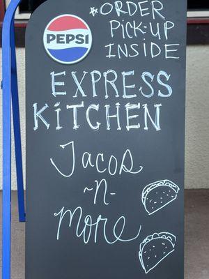 Express Kitchen Sandwich Board Sign