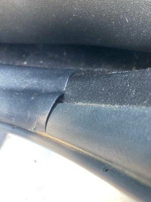 Trim not put back properly