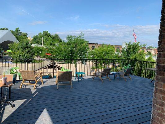 Outdoor, "roof top" patio.