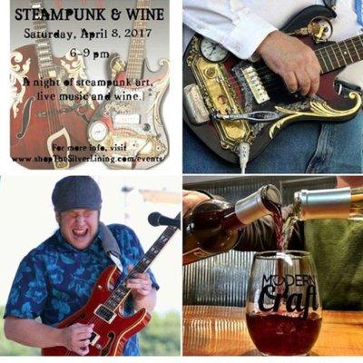 Join us for an evening of steampunk art by Steve Brook and music by Rhett Yocum at The Silver Lining in downtown Victorian We...