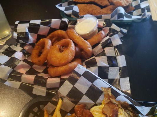 Beer battered onion rings