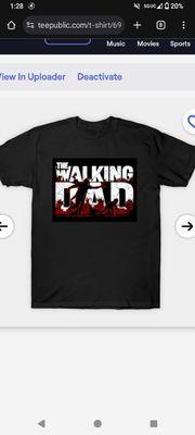 The Walking Dad Mens T-shirt