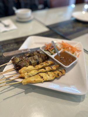 Chicken beef satay