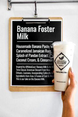 Banana Fosters Milk